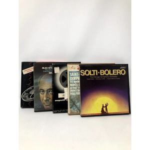 Lot of 5 Reel to Reel Tapes Midwest Symphony Orchestras Detroit Chicago
